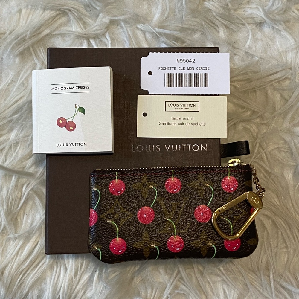 Louis Vuitton Takashi Murakami Monogram Cherry Cerise Pochette Limited Edition